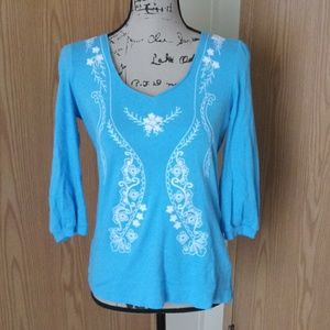 RXB blue, medium, 3/4 sleeve shirt